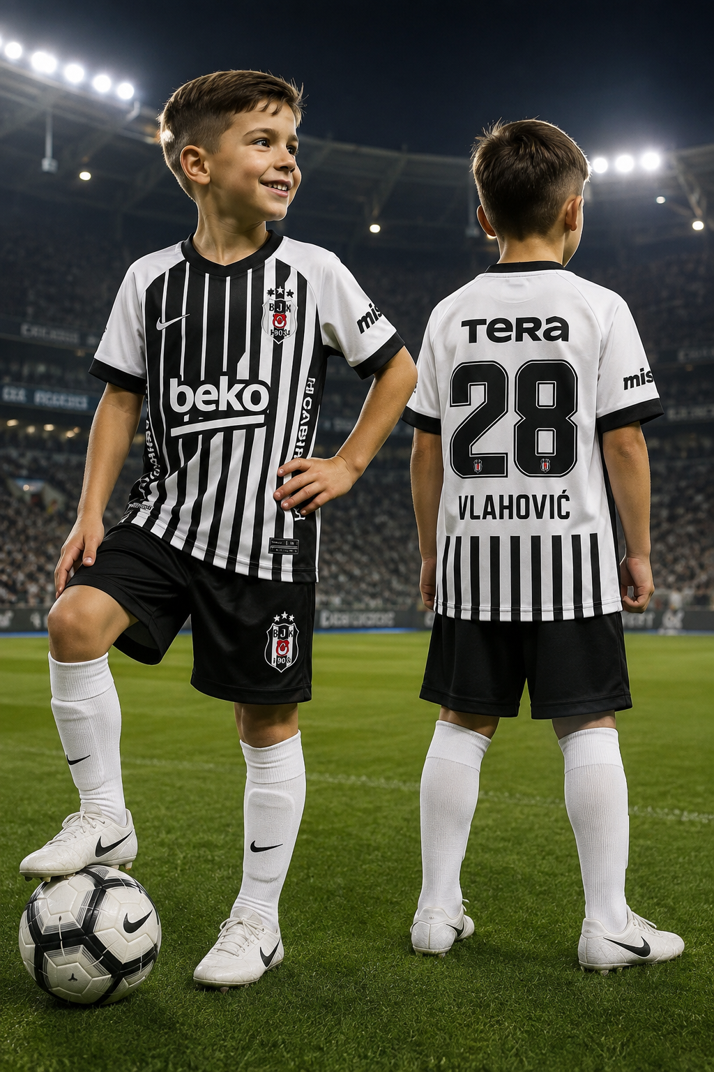Dečiji fudbalski dres Vlahović Bešiktaš(komplet dres +šorc)