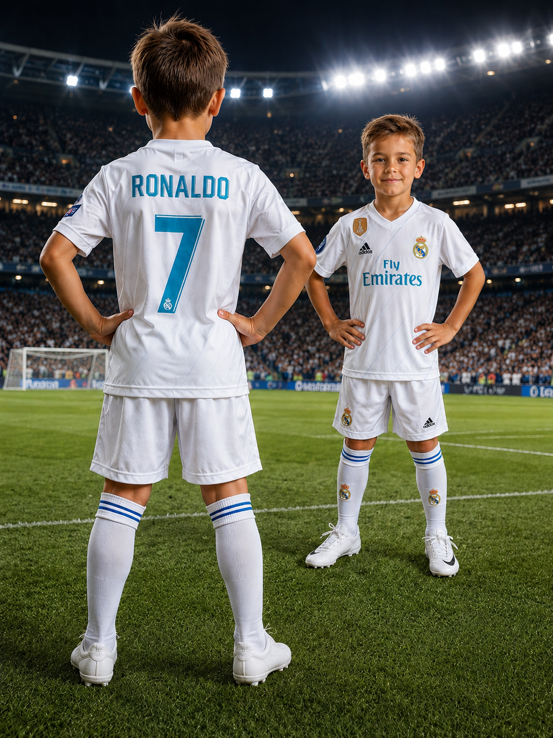Dečiji retro dres Ronaldo Real Madrid (komplet dres+šorc)