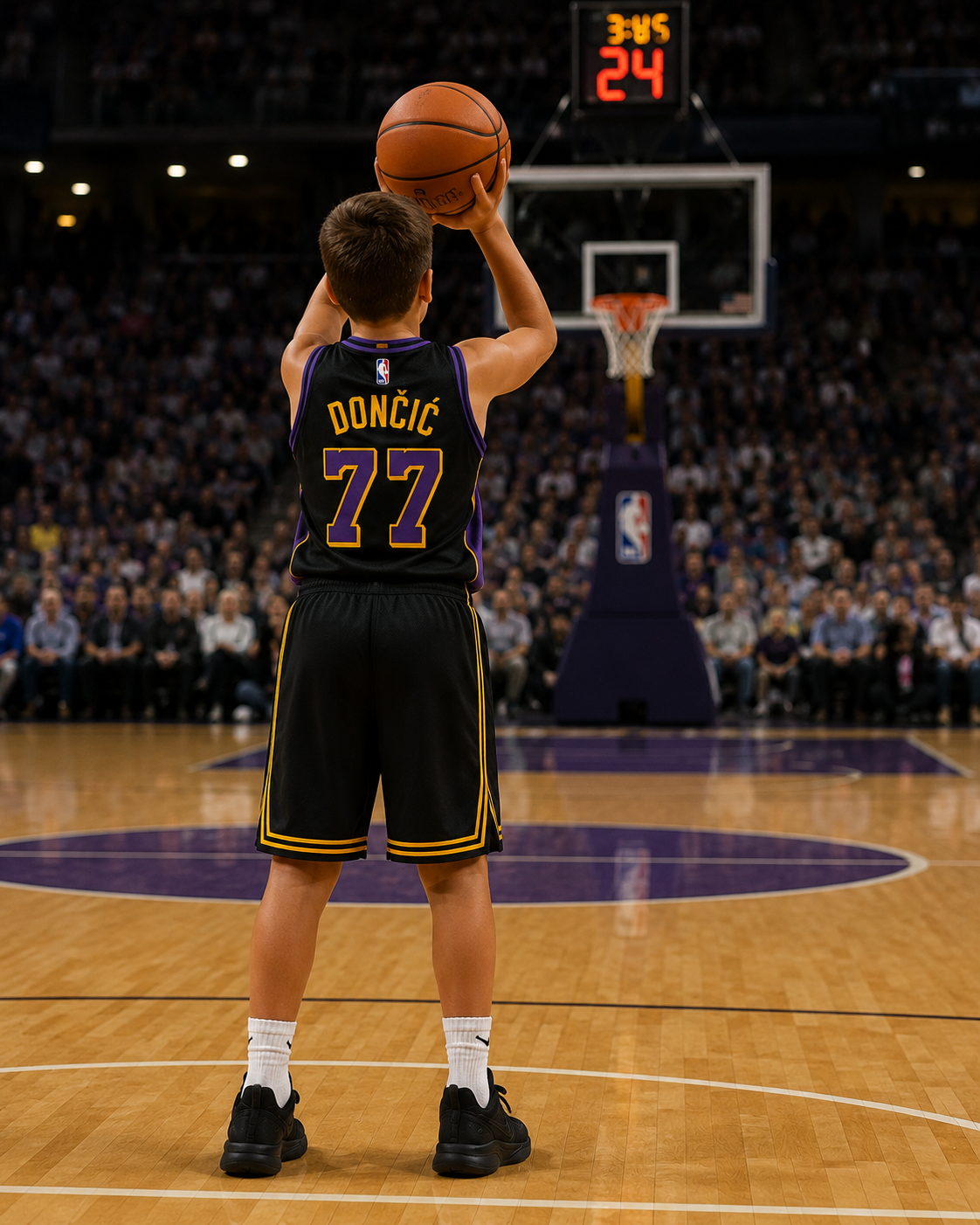 Dečiji košarkaški dres Dončić Lakers (komplet dres+šorc)