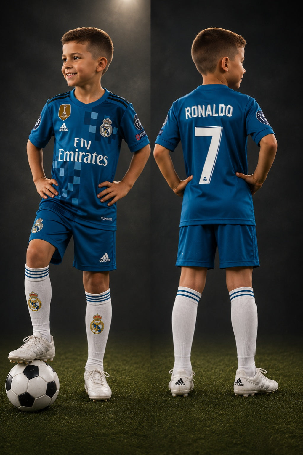 Dečiji retro dres Ronaldo Real Madrid (komplet dres+šorc)