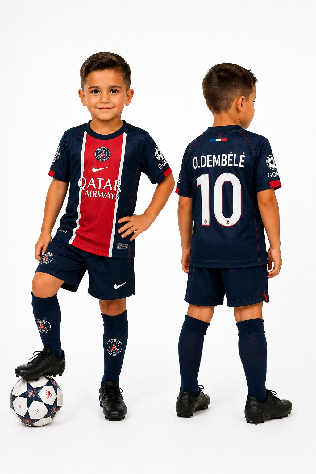 Dečiji fudbalski komplet Dembele Psg(komplet dres +šorc)