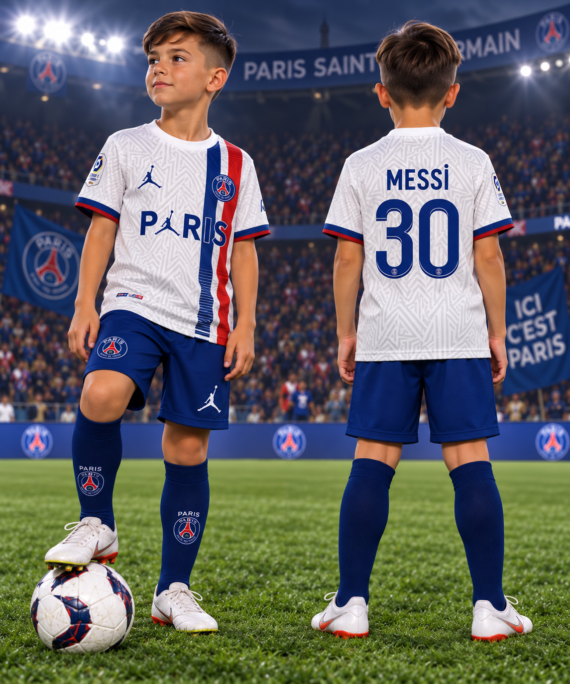 Dečiji fudbalski dres Messi Psg (komplet dres +šorc)