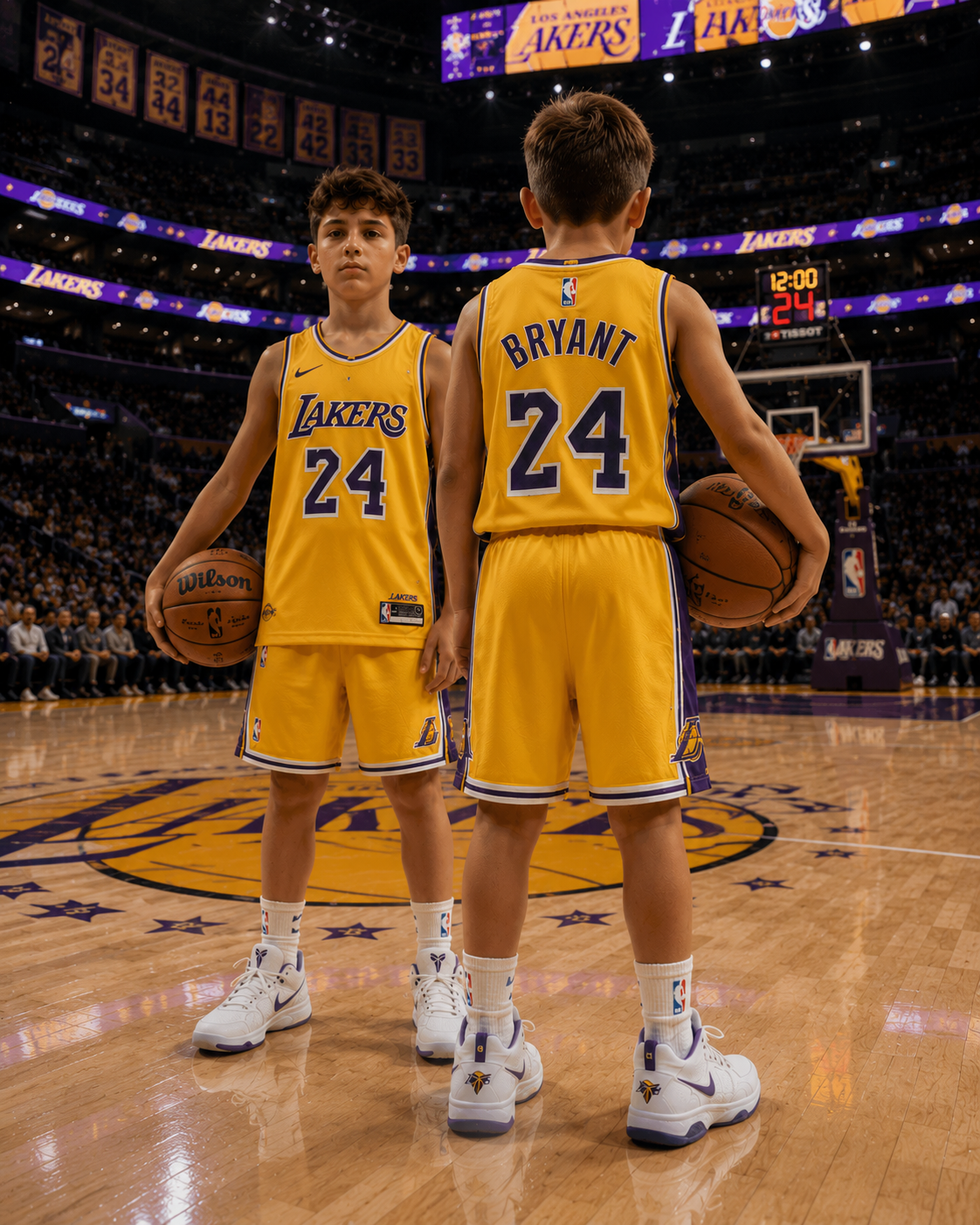 Dečiji košarkaški komplet Bryant Lakers