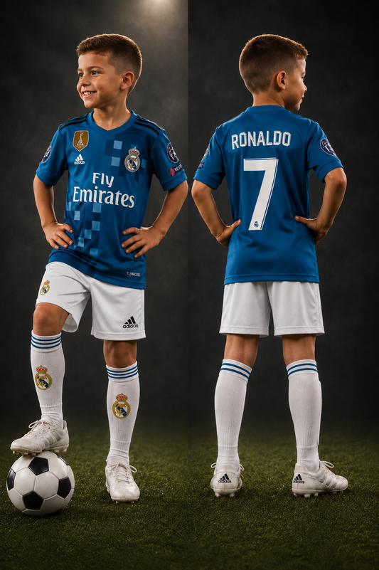 Dečiji retro dres Ronaldo Real Madrid (komplet dres+šorc)