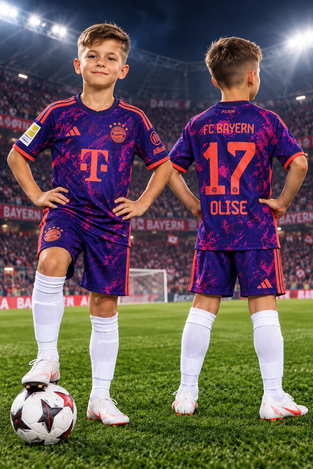 Dečiji fudbalski dres Olise Bayern (komplet dres +šorc