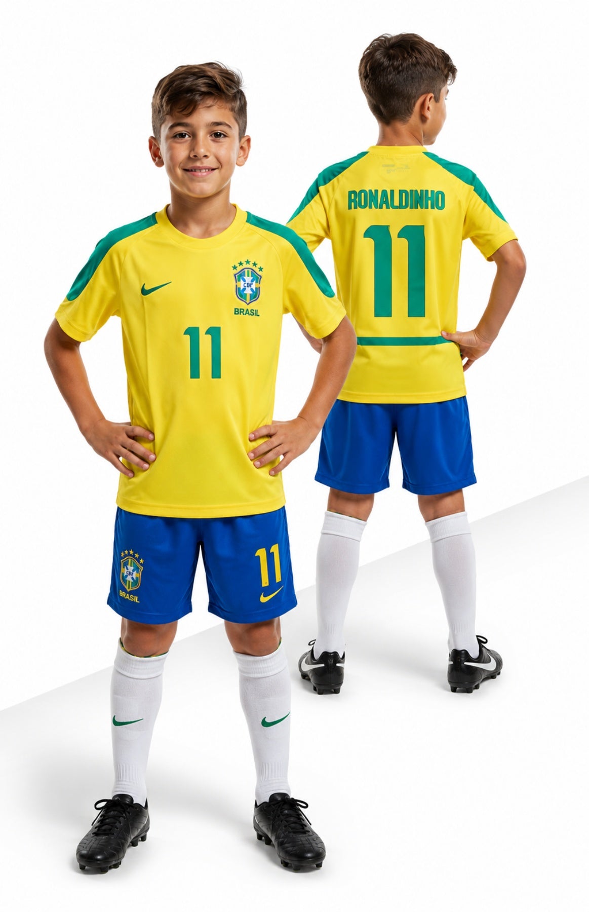 Dečiji retro dres Ronaldinho (komplet dres+šorc)
